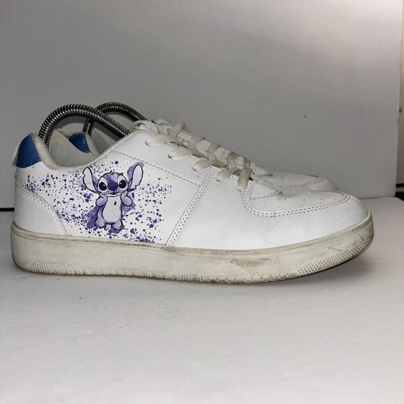 Disney Lilo And Stitch Woman’s Sneakers Size 8 White Purple Primark Exclusive - Picture 6 of 12